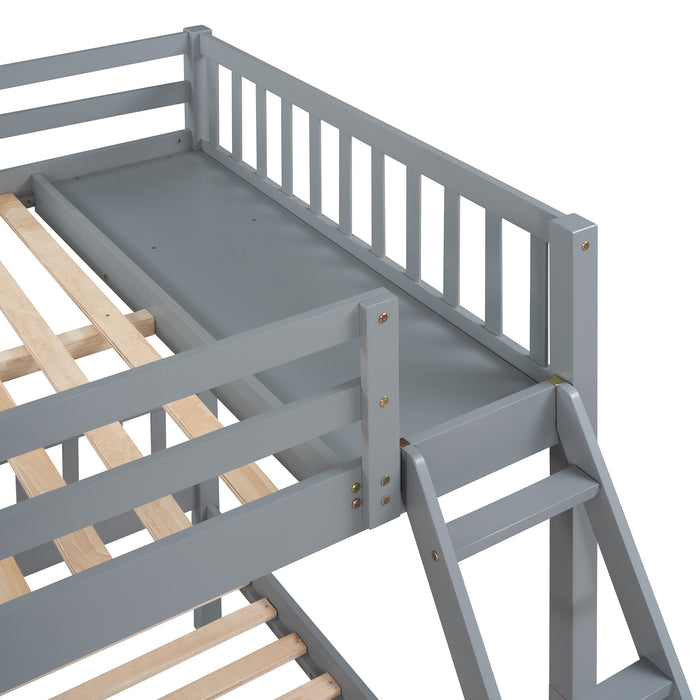 MyRoom Full Over Twin & Twin Wooden Bunk Bed
