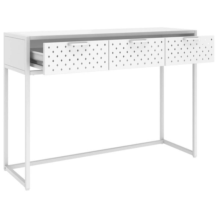 Classic (Large) Console Table White 41.7"x13.8"x29.5" Steel