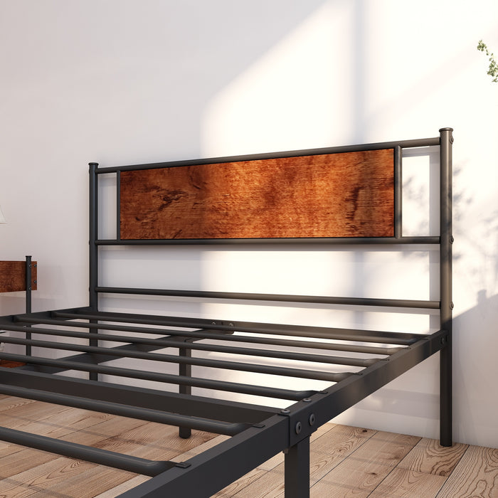 Queen size Simplism Metal bed frame  (Noise Free Design)
