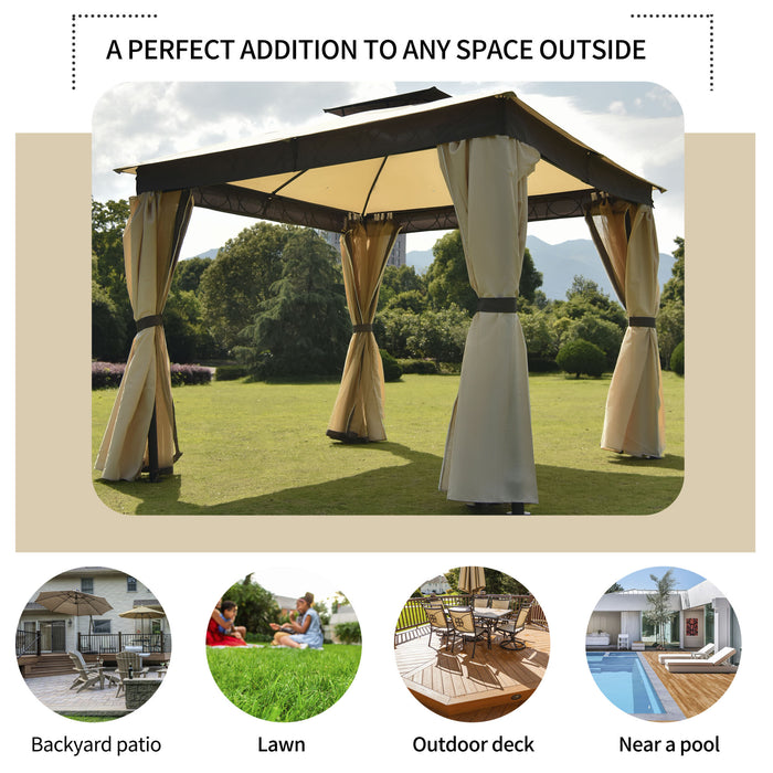 Habao Powder Coat Outdoor Canopy Soft Top Party Gazebo