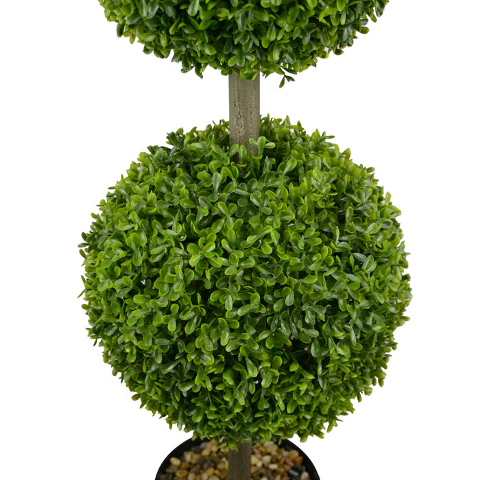 Artificial Tree Topiary Ball  Triple Ball