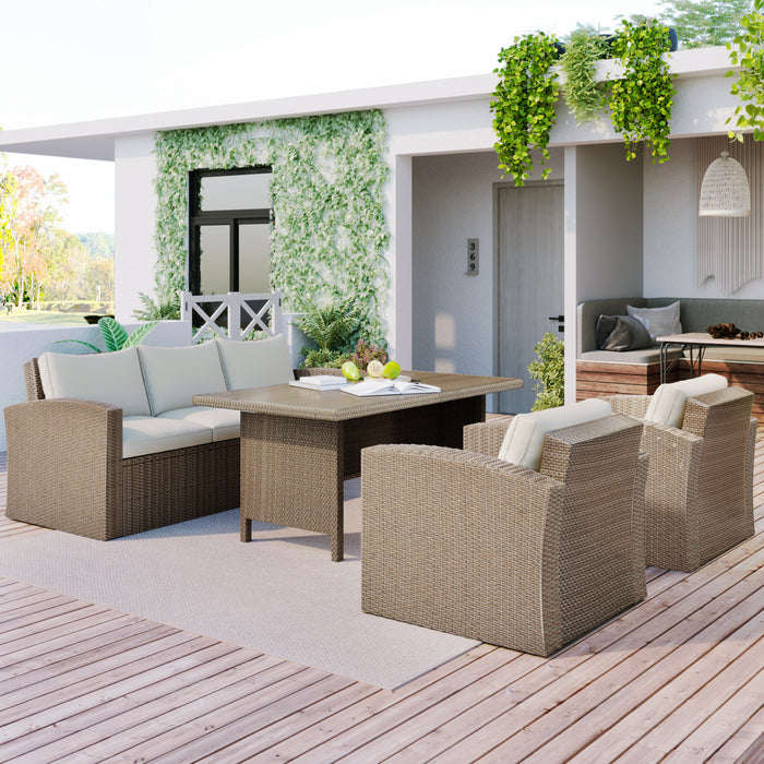 4-Piece Conversation Outdoor Patio Furniture Set