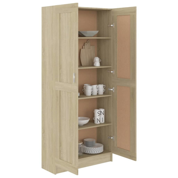 Book Cabinet Sonoma Oak 32.5"x12"x73" Chipboard