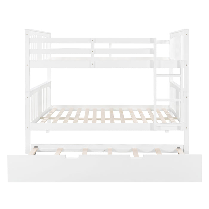 Simple Living Full over Full Bunk Bed with Twin Size Trundle