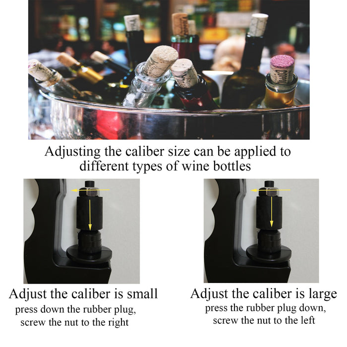 Beer opener , sparkling champagne opener , foam jets, adjustable caliber wine stoppers for beach parties, concert parties, birthday parties, hosting weddings, bars and other joyful occasions (Red)