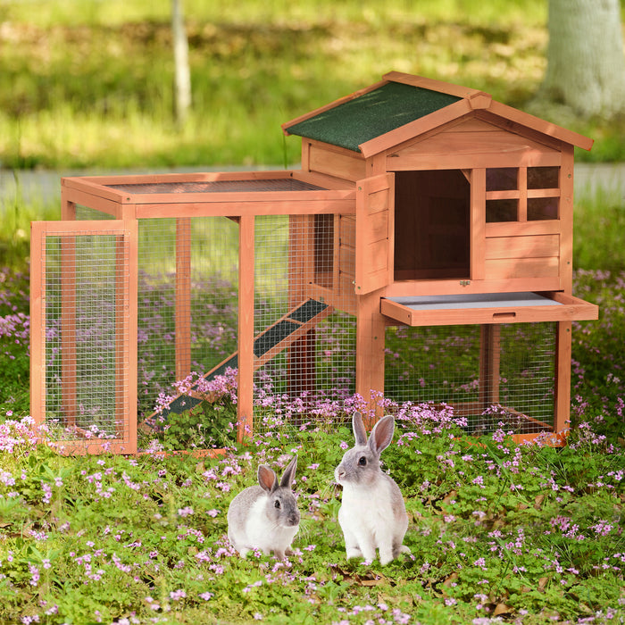 Natural Wood House Pet Supplies Small Animals House Rabbit Hutch
