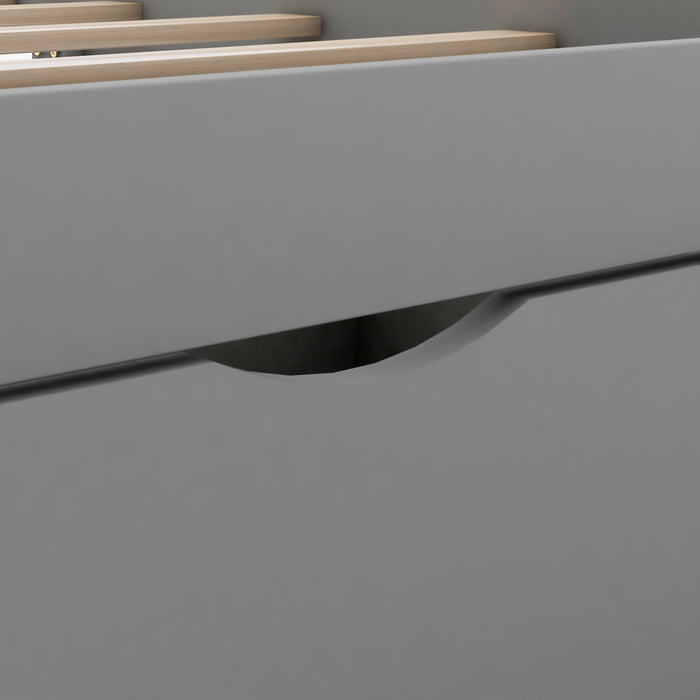 Twin Size Platform Bed with Drawer