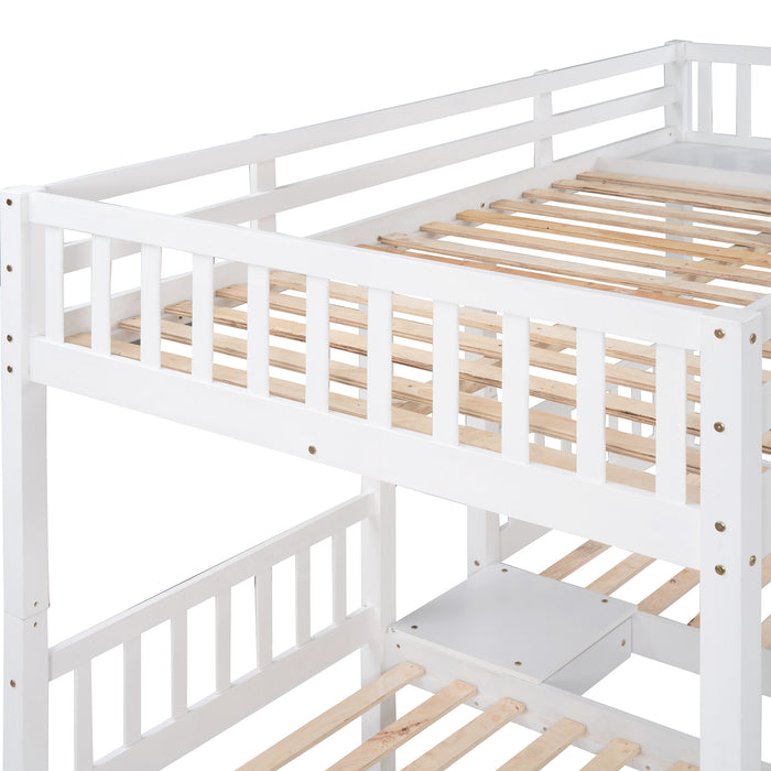 MyRoom Full Over Twin & Twin Wooden Bunk Bed