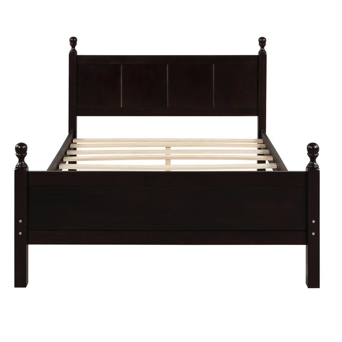 Twin over Full Loft Bed with Cabinet, Espresso