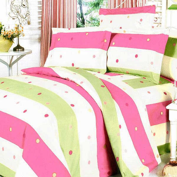 Blancho Bedding - [Colorful Life] Luxury 6PC MEGA Comforter Set Combo 300GSM (Twin Size)