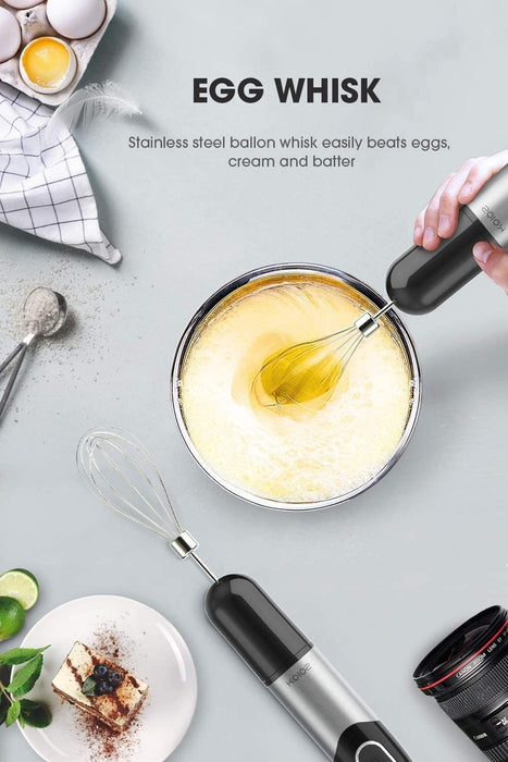 KOIOS 800W Immersion Hand Blender Low Noise Multifunctional 5-in-1 Low Noise Stick Mixer