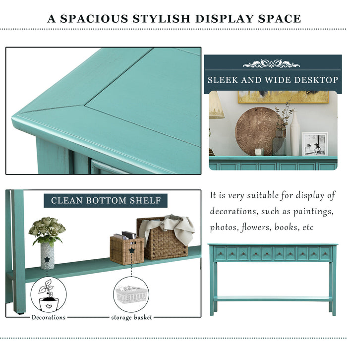 Rustic Entryway Console Table