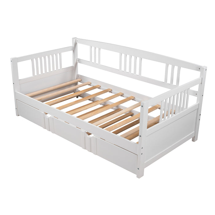 Davids Durable Twin Size Daybed With Trundle