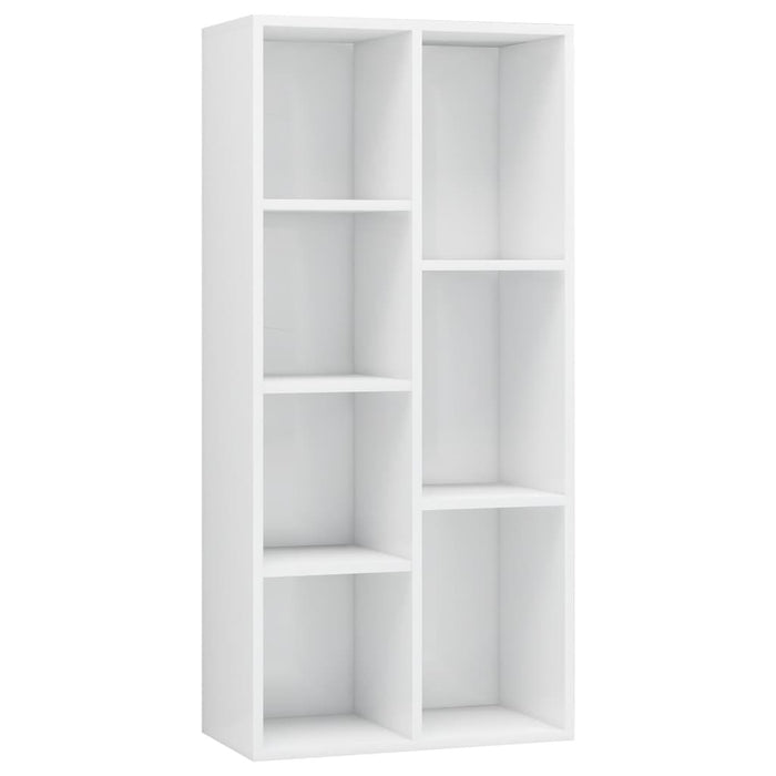 Book Cabinet High Gloss White 19.7"x9.8"x41.7"