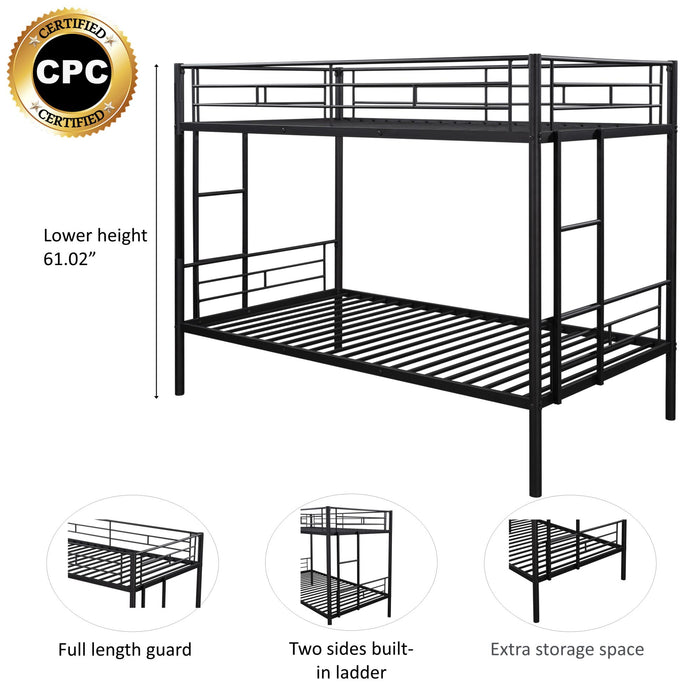 Twin over twin bunk bed