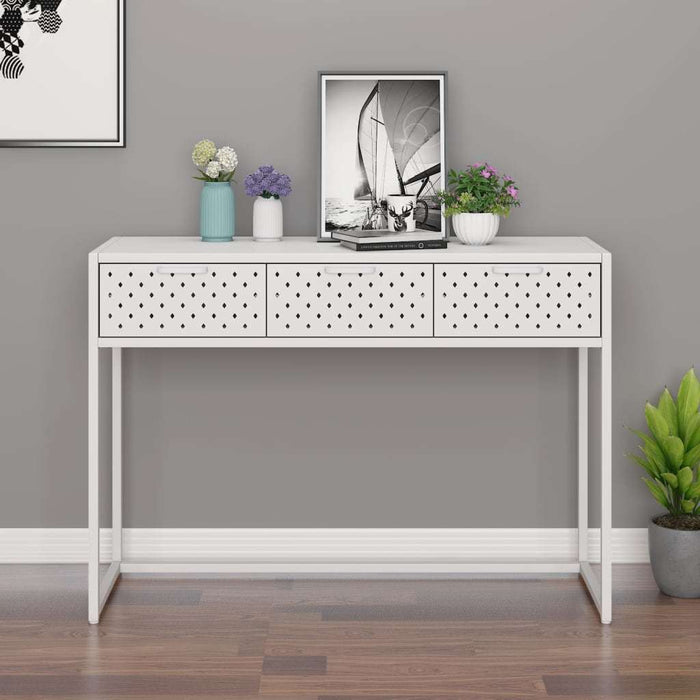 Classic (Large) Console Table White 41.7"x13.8"x29.5" Steel