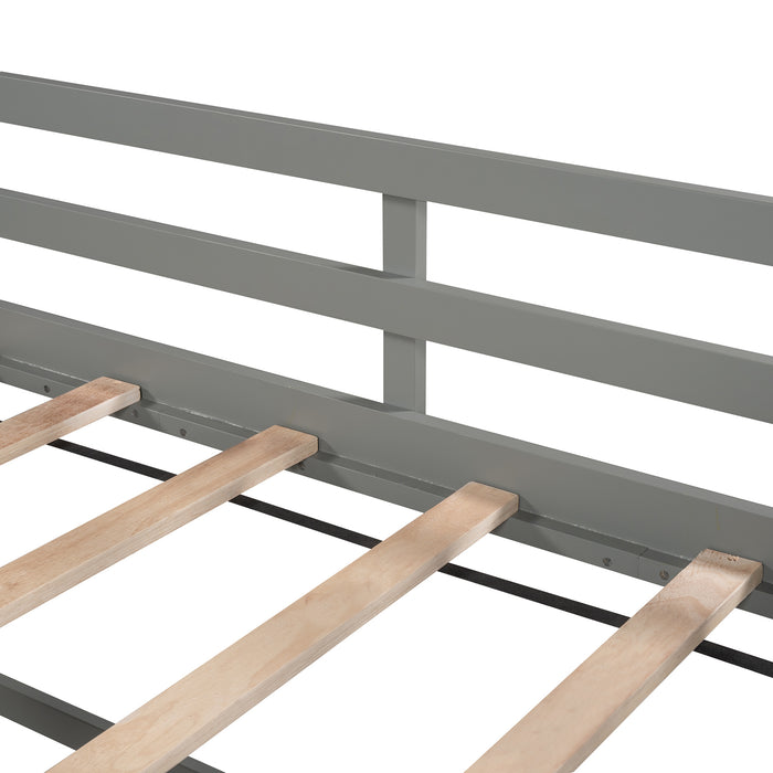 Twin Wood Loft Bed Low Loft Beds with Ladder