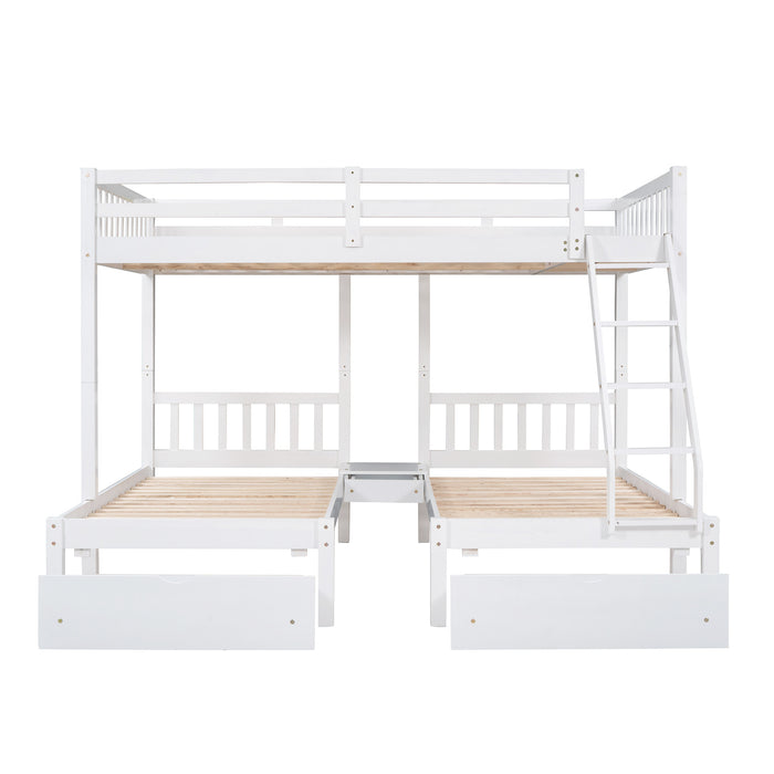MyRoom Full Over Twin & Twin Wooden Bunk Bed