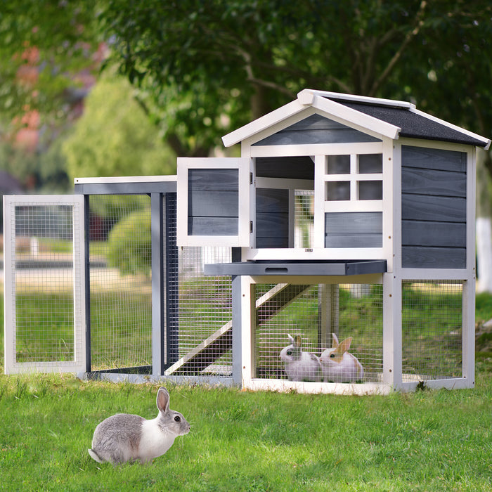 Upgrade Natural Wood House Pet Supplies Small Animals House Rabbit Hutch