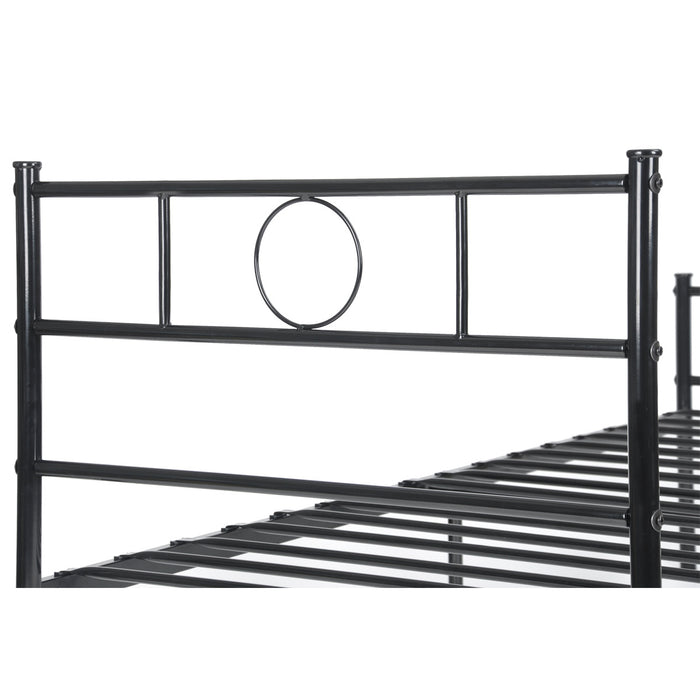 Metal Single Bed/Metal Platform Bed Frame/Foundation with HeadBoard &amp; Footboard, W/O Mattress