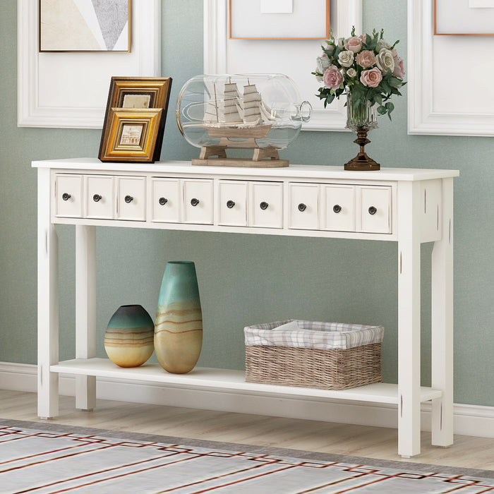 Rustic Entryway Console Table
