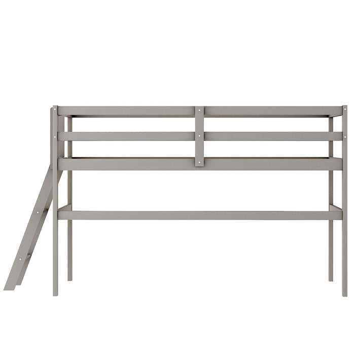 Twin Size Low Loft Bed with Ladder