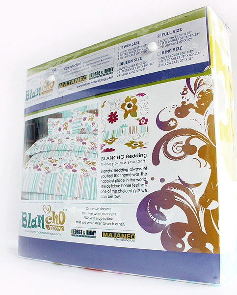 Blancho Bedding - [Colorful Life] Luxury 6PC MEGA Comforter Set Combo 300GSM (Twin Size)