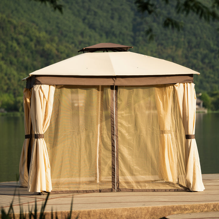Habao Powder Coat Outdoor Canopy Soft Top Party Gazebo