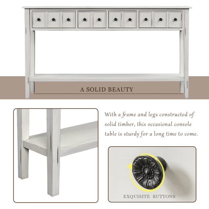 Rustic Entryway Console Table