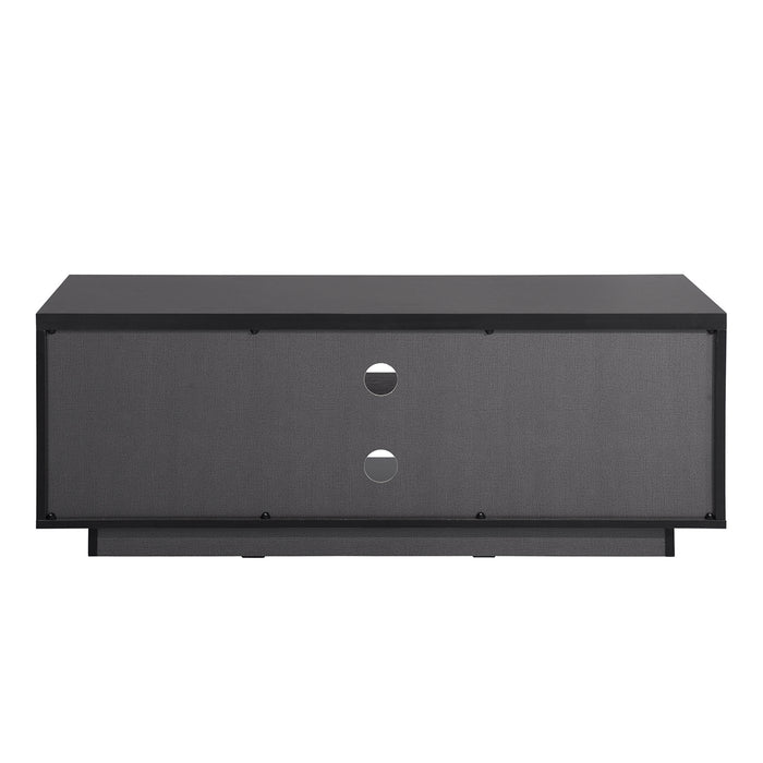 Modern TV Stand for TVs up to 60 Inch, Wood TV Cabinet with Storage for Living Room, Brown/Black