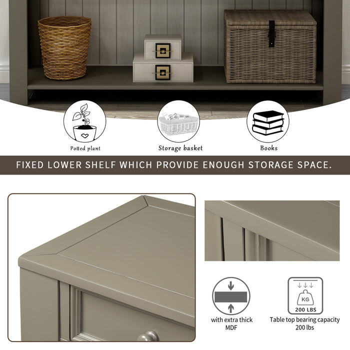 Marlowes Console Table for Entryway (Khaki)