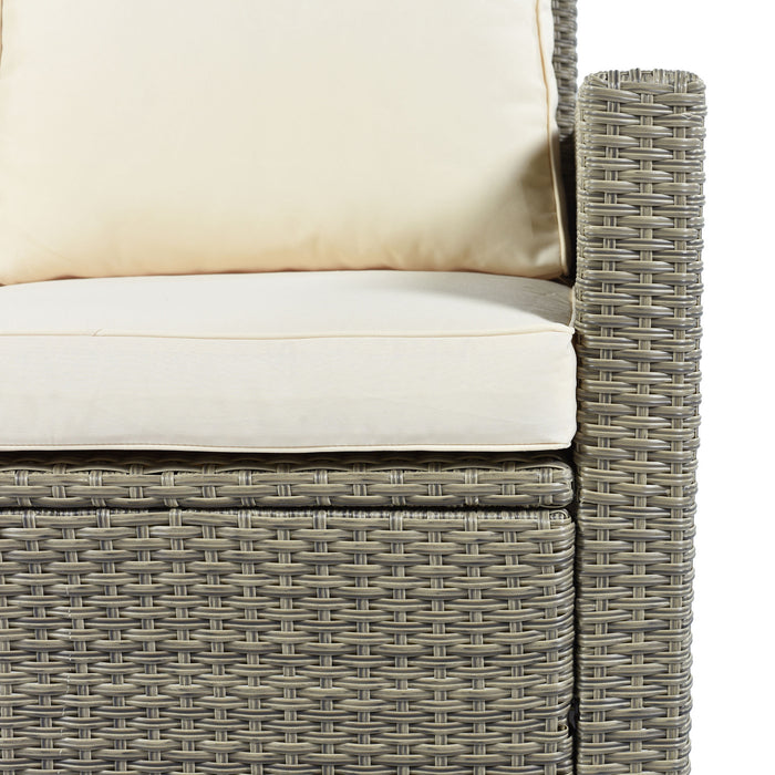 5-Piece Classic Rattan Sectional Seating Group Set