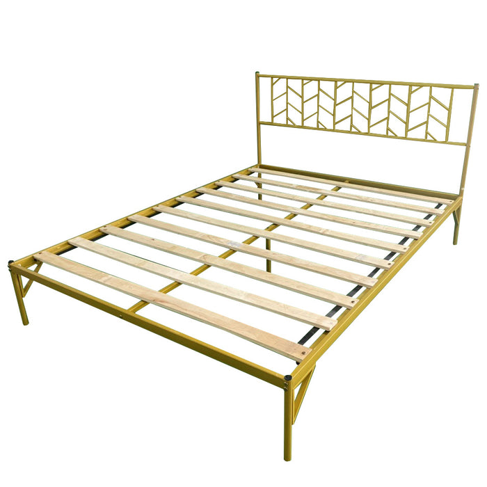Vintage Look Queen Metal Bed Frame