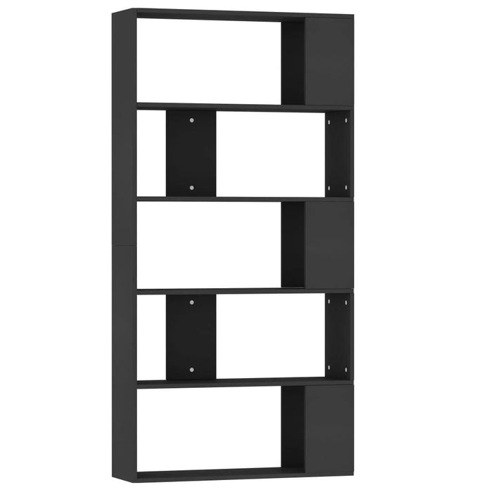 Book Cabinet/Room Divider Black 31.5"x9.4"x62.6"