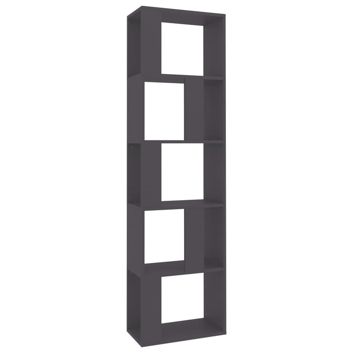 Book Cabinet/Room Divider Gray 17.7"x9.4"x62.6" Chipboard