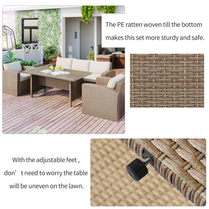 4-Piece Conversation Outdoor Patio Furniture Set