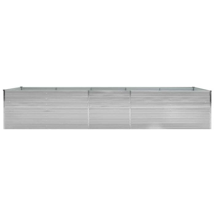 Garden Raised Bed Galvanized Steel 157.5"x31.5"x17.7" Gray