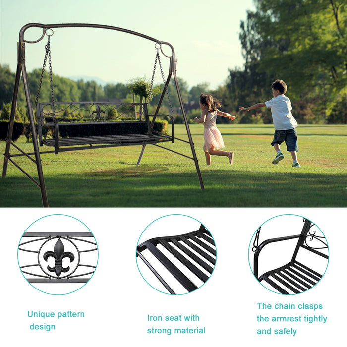 Double Seater Durable Metal Swing