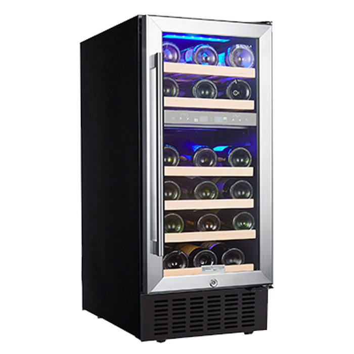 15 Inch Wine Cooler Refrigerators 28 Bottle Fast Cooling Low Noise Wine Fridge