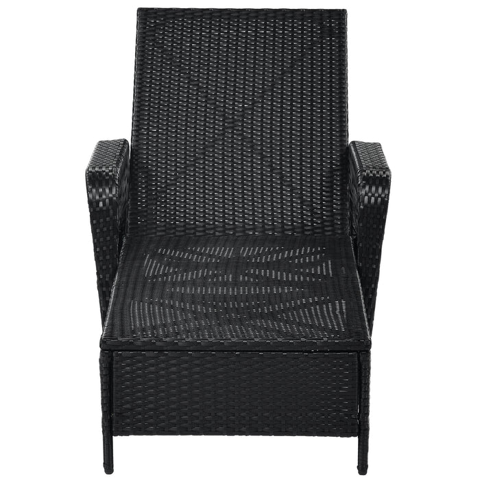 Outdoor patio pool PE rattan wicker chair wicker sun lounger