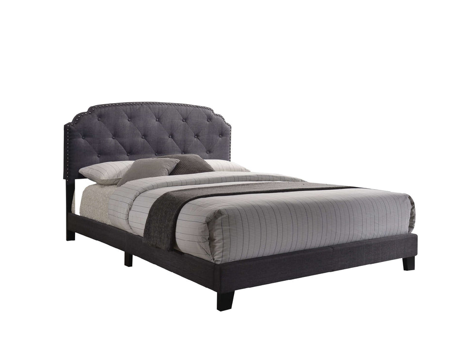 Tradilla Queen Bed in Gray Fabric