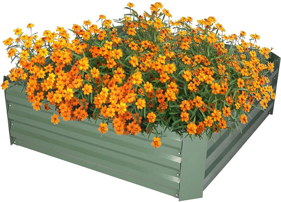 Bosonshop Raised Garden Bed Steel Planter