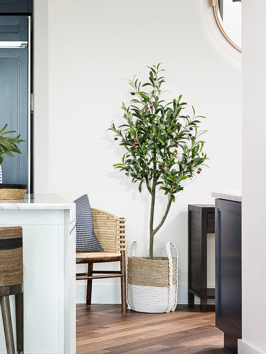 120cm Three-bar White Edge Oak