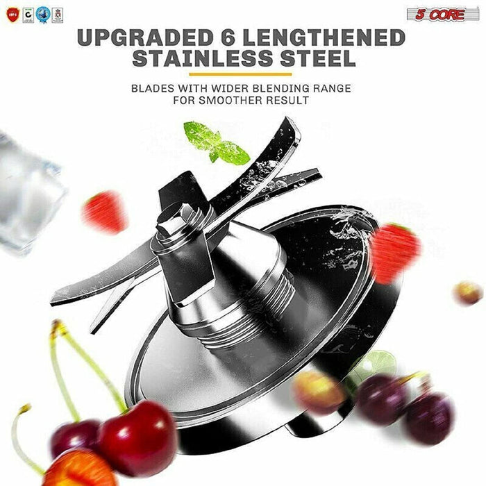 Professional Blender Electric Blenders Countertop Soup Smoothie Shake Mixer Food Blend Grind 2000Watt 5 Core JB 2000M