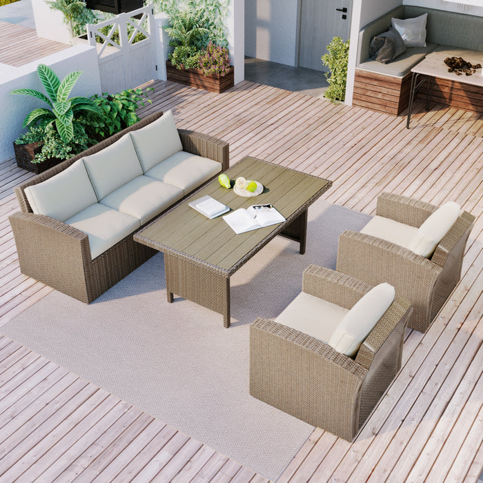 4-Piece Conversation Outdoor Patio Furniture Set