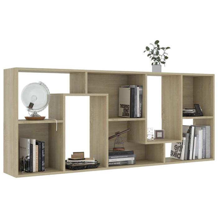 Book Cabinet Sonoma Oak 26.4"x9.4"x63.4"