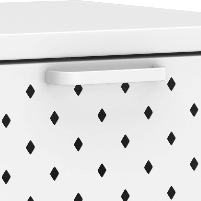 Classic Console Table White 28.3"x13.8"x29.5" Steel