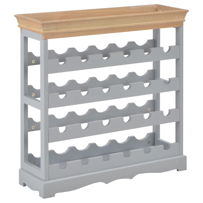 Classic Gray Wine Rack
