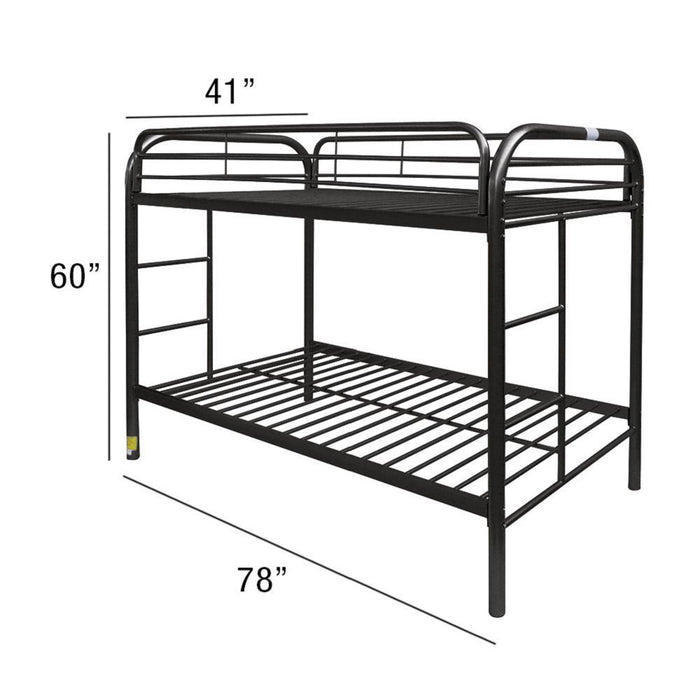 Gaston Bunk Bed (Twin/Twin) in Black