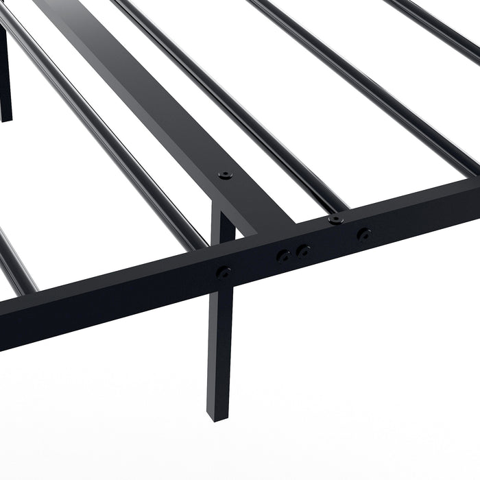 Twin Size Metal Bed Frame Headboard and Footboard Single Platform Mattress Base